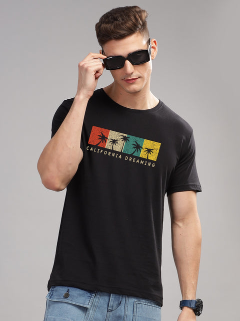 Adro Mens Printed T Shirt | The Super Soft Tshirt in India| Pure Cotton Lycra Breathable Fabric| 4 way stretch smart tech fabric| Round Neck T-Shirt (Also in Plus Size)