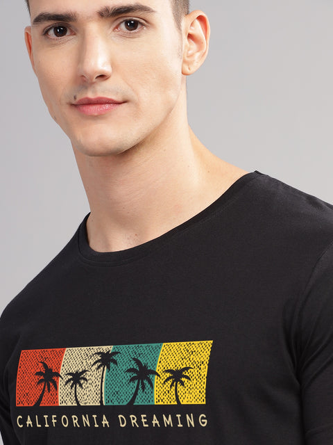 Adro Mens Printed T Shirt | The Super Soft Tshirt in India| Pure Cotton Lycra Breathable Fabric| 4 way stretch smart tech fabric| Round Neck T-Shirt (Also in Plus Size)