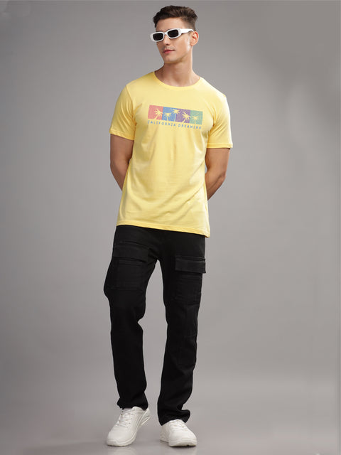 Adro Mens Printed T Shirt | The Super Soft Tshirt in India| Pure Cotton Lycra Breathable Fabric| 4 way stretch smart tech fabric| Round Neck T-Shirt (Also in Plus Size)
