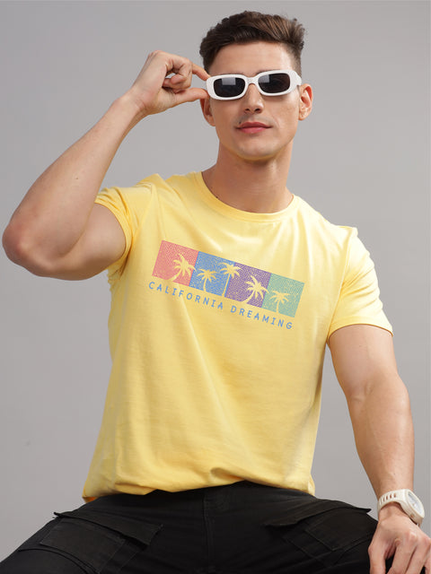 Adro Mens Printed T Shirt | The Super Soft Tshirt in India| Pure Cotton Lycra Breathable Fabric| 4 way stretch smart tech fabric| Round Neck T-Shirt (Also in Plus Size)