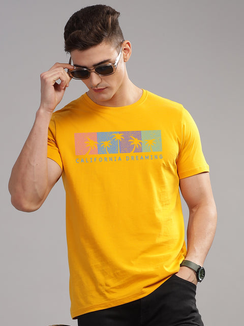 Adro Mens Printed T Shirt | The Super Soft Tshirt in India| Pure Cotton Lycra Breathable Fabric| 4 way stretch smart tech fabric| Round Neck T-Shirt (Also in Plus Size)