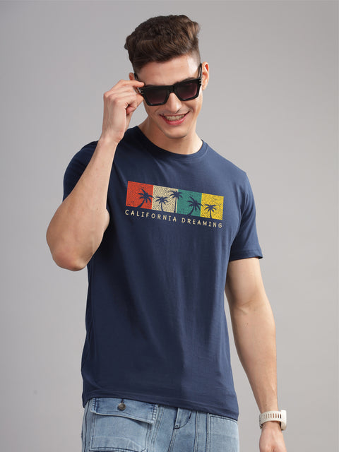 Adro Mens Printed T Shirt | The Super Soft Tshirt in India| Pure Cotton Lycra Breathable Fabric| 4 way stretch smart tech fabric| Round Neck T-Shirt (Also in Plus Size)