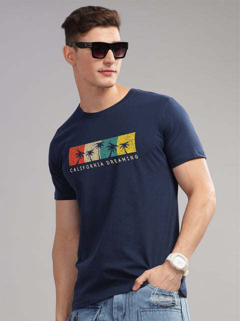Adro Mens Printed T Shirt | The Super Soft Tshirt in India| Pure Cotton Lycra Breathable Fabric| 4 way stretch smart tech fabric| Round Neck T-Shirt (Also in Plus Size)