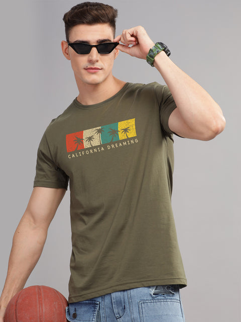 Adro Mens Printed T Shirt | The Super Soft Tshirt in India| Pure Cotton Lycra Breathable Fabric| 4 way stretch smart tech fabric| Round Neck T-Shirt (Also in Plus Size)