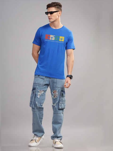 Adro Mens Printed T Shirt | The Super Soft Tshirt in India| Pure Cotton Lycra Breathable Fabric| 4 way stretch smart tech fabric| Round Neck T-Shirt (Also in Plus Size)