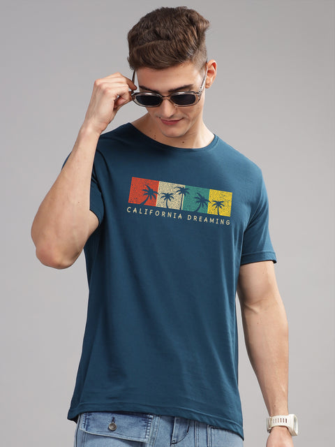 Adro Mens Printed T Shirt | The Super Soft Tshirt in India| Pure Cotton Lycra Breathable Fabric| 4 way stretch smart tech fabric| Round Neck T-Shirt (Also in Plus Size)