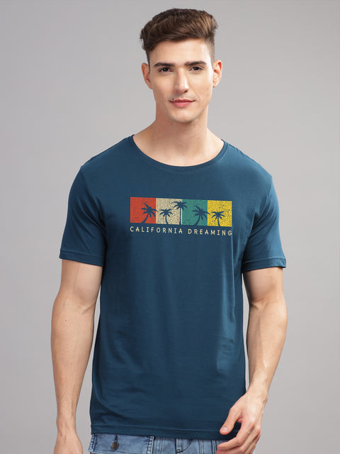 Adro Mens Printed T Shirt | The Super Soft Tshirt in India| Pure Cotton Lycra Breathable Fabric| 4 way stretch smart tech fabric| Round Neck T-Shirt (Also in Plus Size)