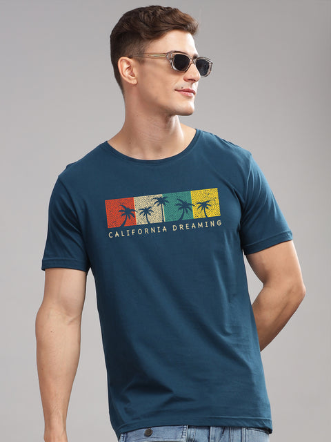 Adro Mens Printed T Shirt | The Super Soft Tshirt in India| Pure Cotton Lycra Breathable Fabric| 4 way stretch smart tech fabric| Round Neck T-Shirt (Also in Plus Size)