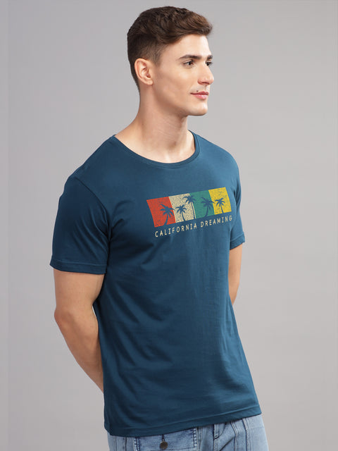 Adro Mens Printed T Shirt | The Super Soft Tshirt in India| Pure Cotton Lycra Breathable Fabric| 4 way stretch smart tech fabric| Round Neck T-Shirt (Also in Plus Size)