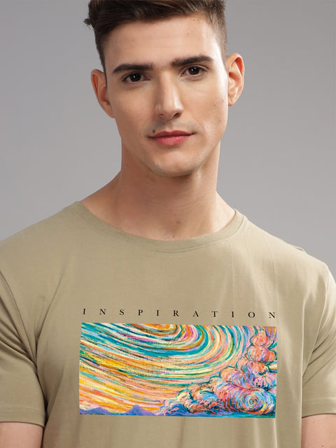 Adro Mens Printed T Shirt | The Super Soft Tshirt in India| Pure Cotton Lycra Breathable Fabric| 4 way stretch smart tech fabric| Round Neck T-Shirt (Also in Plus Size)