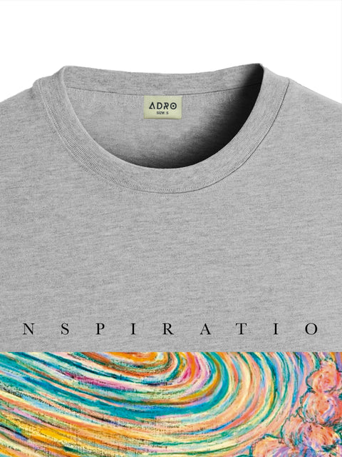 Adro Mens Printed T Shirt | The Super Soft Tshirt in India| Pure Cotton Lycra Breathable Fabric| 4 way stretch smart tech fabric| Round Neck T-Shirt (Also in Plus Size)