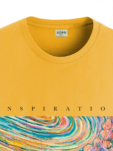 Adro Mens Printed T Shirt | The Super Soft Tshirt in India| Pure Cotton Lycra Breathable Fabric| 4 way stretch smart tech fabric| Round Neck T-Shirt (Also in Plus Size)