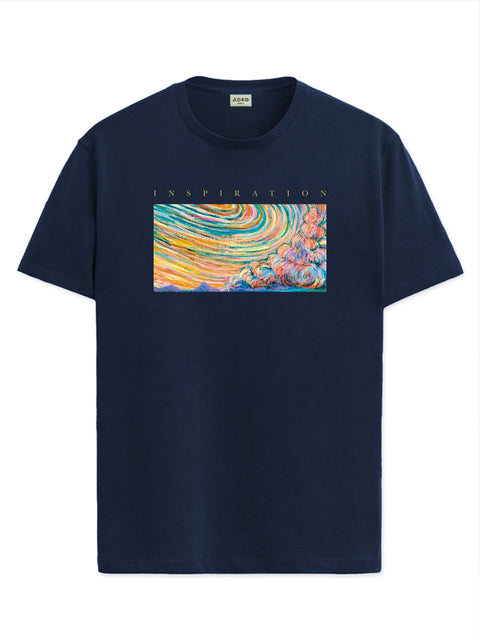 Adro Mens Printed T Shirt | The Super Soft Tshirt in India| Pure Cotton Lycra Breathable Fabric| 4 way stretch smart tech fabric| Round Neck T-Shirt (Also in Plus Size)