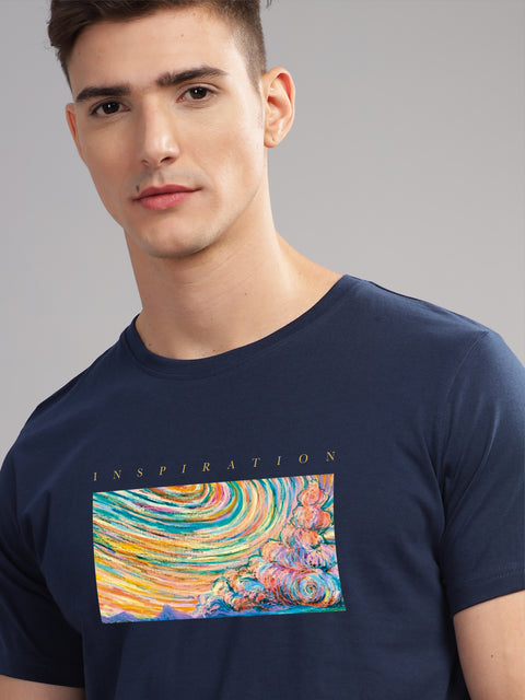Adro Mens Printed T Shirt | The Super Soft Tshirt in India| Pure Cotton Lycra Breathable Fabric| 4 way stretch smart tech fabric| Round Neck T-Shirt (Also in Plus Size)