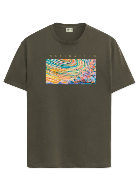 Adro Mens Printed T Shirt | The Super Soft Tshirt in India| Pure Cotton Lycra Breathable Fabric| 4 way stretch smart tech fabric| Round Neck T-Shirt (Also in Plus Size)