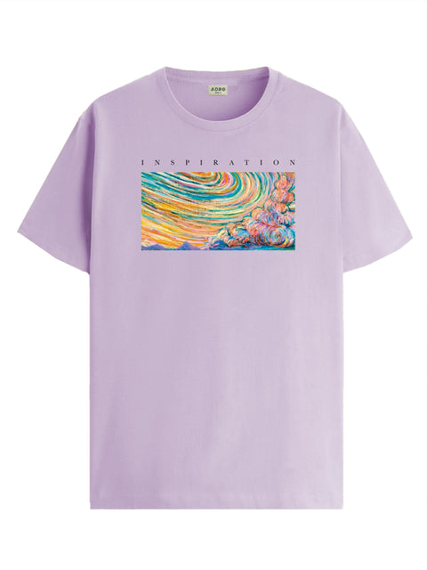 Adro Mens Printed T Shirt | The Super Soft Tshirt in India| Pure Cotton Lycra Breathable Fabric| 4 way stretch smart tech fabric| Round Neck T-Shirt (Also in Plus Size)