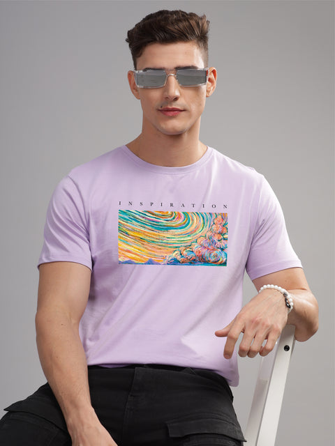 Adro Mens Printed T Shirt | The Super Soft Tshirt in India| Pure Cotton Lycra Breathable Fabric| 4 way stretch smart tech fabric| Round Neck T-Shirt (Also in Plus Size)