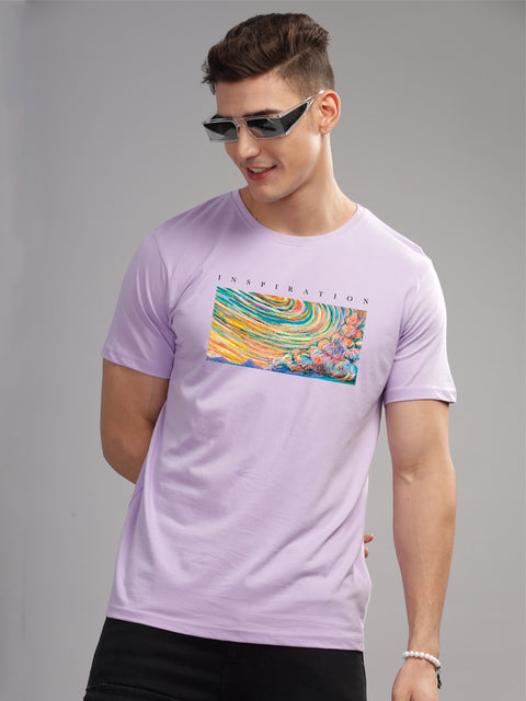 Adro Mens Printed T Shirt | The Super Soft Tshirt in India| Pure Cotton Lycra Breathable Fabric| 4 way stretch smart tech fabric| Round Neck T-Shirt (Also in Plus Size)