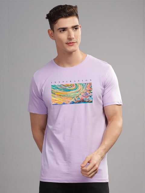 Adro Mens Printed T Shirt | The Super Soft Tshirt in India| Pure Cotton Lycra Breathable Fabric| 4 way stretch smart tech fabric| Round Neck T-Shirt (Also in Plus Size)