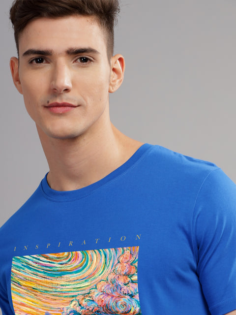 Adro Mens Printed T Shirt | The Super Soft Tshirt in India| Pure Cotton Lycra Breathable Fabric| 4 way stretch smart tech fabric| Round Neck T-Shirt (Also in Plus Size)