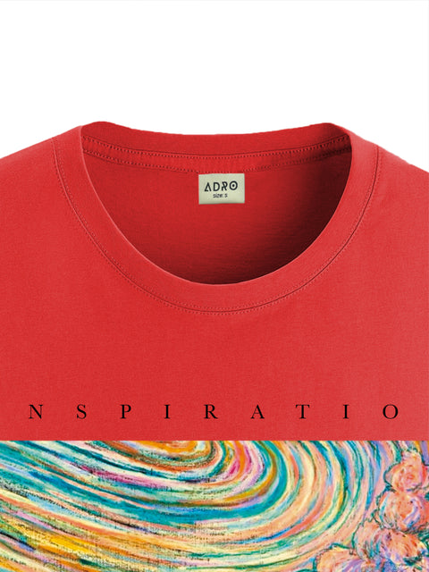 Adro Mens Printed T Shirt | The Super Soft Tshirt in India| Pure Cotton Lycra Breathable Fabric| 4 way stretch smart tech fabric| Round Neck T-Shirt (Also in Plus Size)
