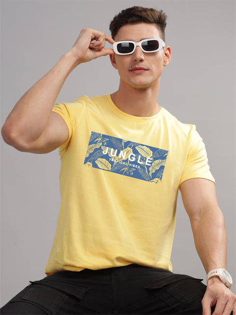 Adro Mens Printed T Shirt | The Super Soft Tshirt in India| Pure Cotton Lycra Breathable Fabric| 4 way stretch smart tech fabric| Round Neck T-Shirt (Also in Plus Size)