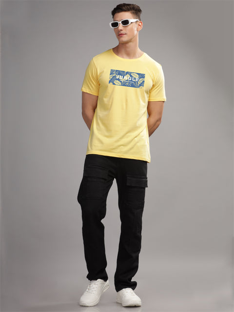 Adro Mens Printed T Shirt | The Super Soft Tshirt in India| Pure Cotton Lycra Breathable Fabric| 4 way stretch smart tech fabric| Round Neck T-Shirt (Also in Plus Size)