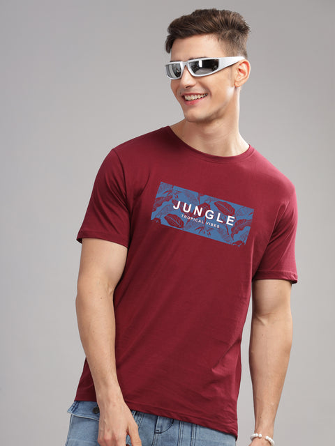 Adro Mens Printed T Shirt | The Super Soft Tshirt in India| Pure Cotton Lycra Breathable Fabric| 4 way stretch smart tech fabric| Round Neck T-Shirt (Also in Plus Size)