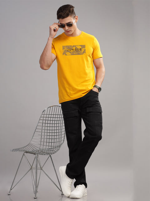 Adro Mens Printed T Shirt | The Super Soft Tshirt in India| Pure Cotton Lycra Breathable Fabric| 4 way stretch smart tech fabric| Round Neck T-Shirt (Also in Plus Size)