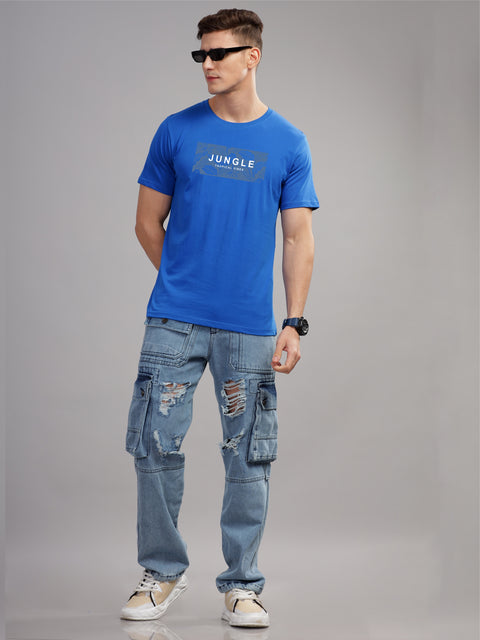 Adro Mens Printed T Shirt | The Super Soft Tshirt in India| Pure Cotton Lycra Breathable Fabric| 4 way stretch smart tech fabric| Round Neck T-Shirt (Also in Plus Size)