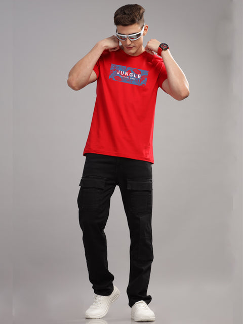 Adro Mens Printed T Shirt | The Super Soft Tshirt in India| Pure Cotton Lycra Breathable Fabric| 4 way stretch smart tech fabric| Round Neck T-Shirt (Also in Plus Size)