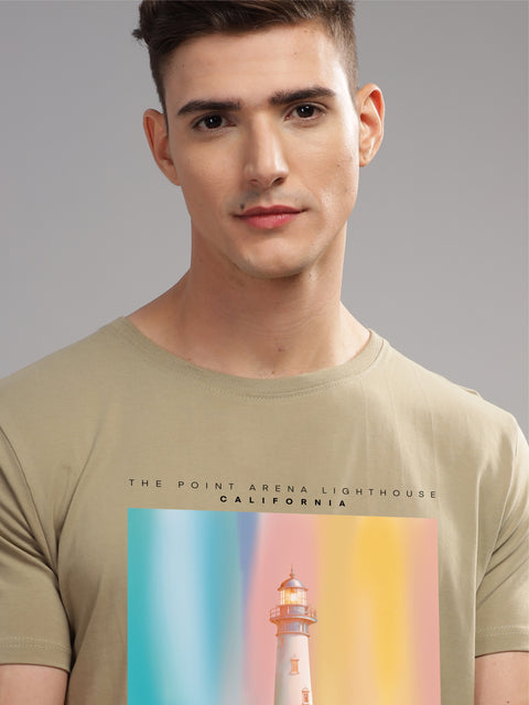 Adro Mens Printed T Shirt | The Super Soft Tshirt in India| Pure Cotton Lycra Breathable Fabric| 4 way stretch smart tech fabric| Round Neck T-Shirt (Also in Plus Size)