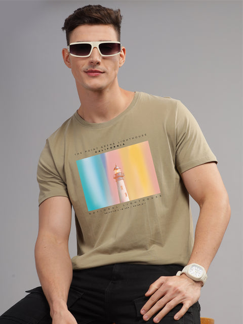 Adro Mens Printed T Shirt | The Super Soft Tshirt in India| Pure Cotton Lycra Breathable Fabric| 4 way stretch smart tech fabric| Round Neck T-Shirt (Also in Plus Size)