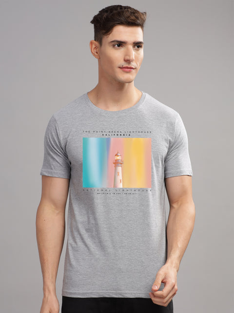 Adro Mens Printed T Shirt | The Super Soft Tshirt in India| Pure Cotton Lycra Breathable Fabric| 4 way stretch smart tech fabric| Round Neck T-Shirt (Also in Plus Size)