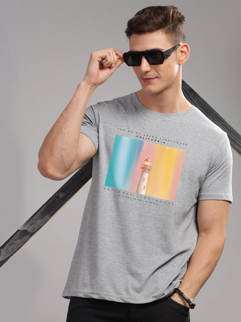 Adro Mens Printed T Shirt | The Super Soft Tshirt in India| Pure Cotton Lycra Breathable Fabric| 4 way stretch smart tech fabric| Round Neck T-Shirt (Also in Plus Size)