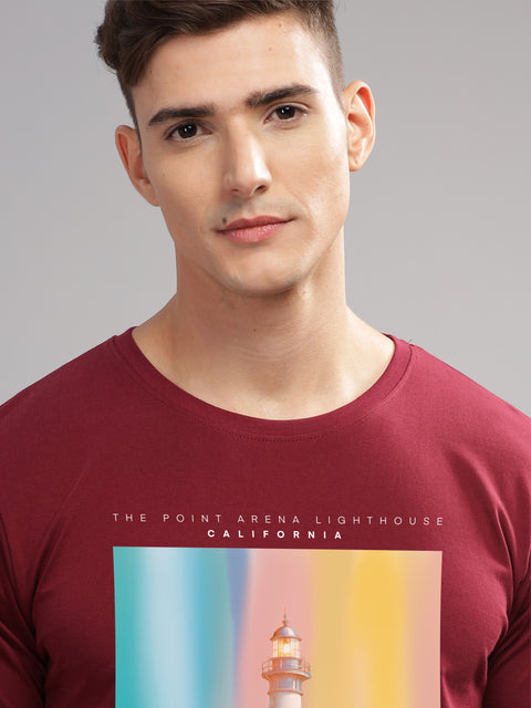 Adro Mens Printed T Shirt | The Super Soft Tshirt in India| Pure Cotton Lycra Breathable Fabric| 4 way stretch smart tech fabric| Round Neck T-Shirt (Also in Plus Size)
