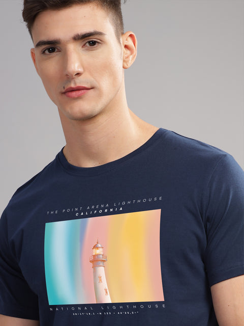 Adro Mens Printed T Shirt | The Super Soft Tshirt in India| Pure Cotton Lycra Breathable Fabric| 4 way stretch smart tech fabric| Round Neck T-Shirt (Also in Plus Size)