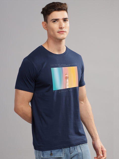 Adro Mens Printed T Shirt | The Super Soft Tshirt in India| Pure Cotton Lycra Breathable Fabric| 4 way stretch smart tech fabric| Round Neck T-Shirt (Also in Plus Size)