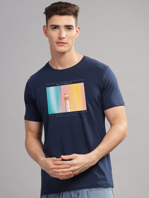 Adro Mens Printed T Shirt | The Super Soft Tshirt in India| Pure Cotton Lycra Breathable Fabric| 4 way stretch smart tech fabric| Round Neck T-Shirt (Also in Plus Size)