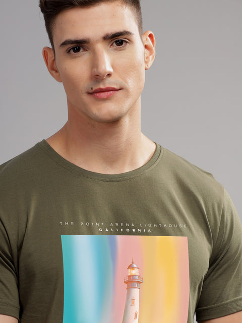 Adro Mens Printed T Shirt | The Super Soft Tshirt in India| Pure Cotton Lycra Breathable Fabric| 4 way stretch smart tech fabric| Round Neck T-Shirt (Also in Plus Size)