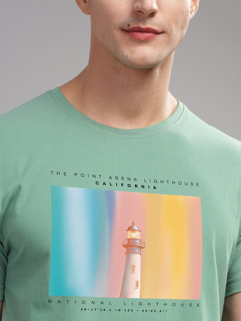 Adro Mens Printed T Shirt | The Super Soft Tshirt in India| Pure Cotton Lycra Breathable Fabric| 4 way stretch smart tech fabric| Round Neck T-Shirt (Also in Plus Size)