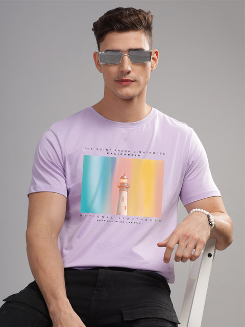 Adro Mens Printed T Shirt | The Super Soft Tshirt in India| Pure Cotton Lycra Breathable Fabric| 4 way stretch smart tech fabric| Round Neck T-Shirt (Also in Plus Size)