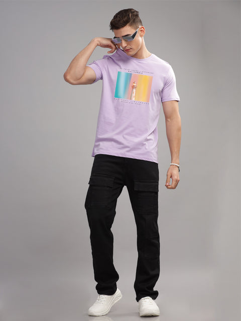 Adro Mens Printed T Shirt | The Super Soft Tshirt in India| Pure Cotton Lycra Breathable Fabric| 4 way stretch smart tech fabric| Round Neck T-Shirt (Also in Plus Size)