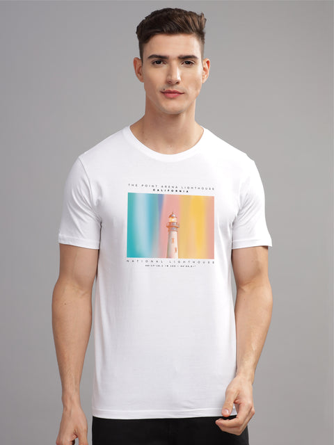 Adro Mens Printed T Shirt | The Super Soft Tshirt in India| Pure Cotton Lycra Breathable Fabric| 4 way stretch smart tech fabric| Round Neck T-Shirt (Also in Plus Size)