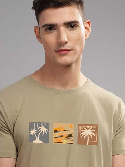 Adro Mens Printed T Shirt | The Super Soft Tshirt in India| Pure Cotton Lycra Breathable Fabric| 4 way stretch smart tech fabric| Round Neck T-Shirt (Also in Plus Size)