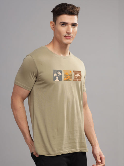 Adro Mens Printed T Shirt | The Super Soft Tshirt in India| Pure Cotton Lycra Breathable Fabric| 4 way stretch smart tech fabric| Round Neck T-Shirt (Also in Plus Size)