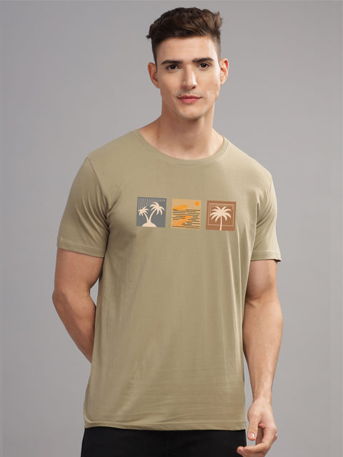 Adro Mens Printed T Shirt | The Super Soft Tshirt in India| Pure Cotton Lycra Breathable Fabric| 4 way stretch smart tech fabric| Round Neck T-Shirt (Also in Plus Size)