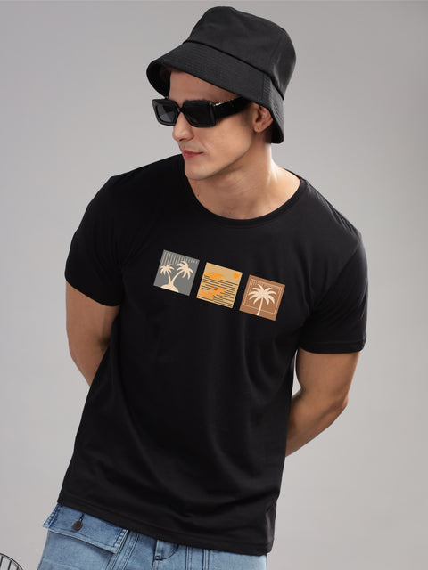 Adro Mens Printed T Shirt | The Super Soft Tshirt in India| Pure Cotton Lycra Breathable Fabric| 4 way stretch smart tech fabric| Round Neck T-Shirt (Also in Plus Size)