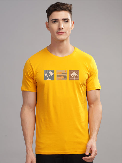 Adro Mens Printed T Shirt | The Super Soft Tshirt in India| Pure Cotton Lycra Breathable Fabric| 4 way stretch smart tech fabric| Round Neck T-Shirt (Also in Plus Size)