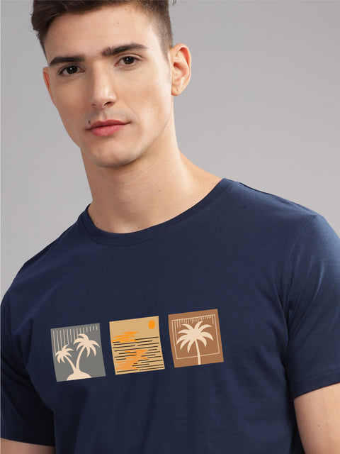 Adro Mens Printed T Shirt | The Super Soft Tshirt in India| Pure Cotton Lycra Breathable Fabric| 4 way stretch smart tech fabric| Round Neck T-Shirt (Also in Plus Size)